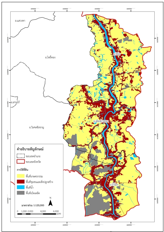 แผนที่ลักษณะการใช้ประโยชน์ของที่ดิน
